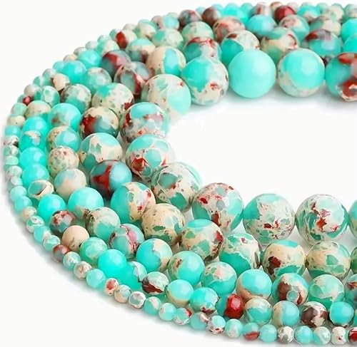 Zenkeeper Ca. 180 grüne imperiale Perlen für Schmuckherstellung, 4 mm, grüne imperiale Edelsteine, lose Steinperlen von Zenkeeper