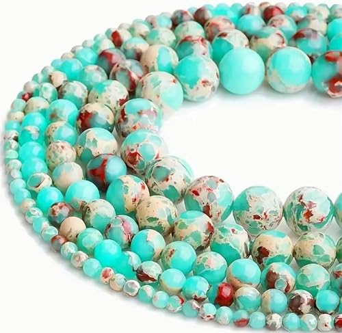 Zenkeeper Ca. 180 grüne imperiale Perlen für Schmuckherstellung, 4 mm, grüne imperiale Edelsteine, lose Steinperlen von Zenkeeper