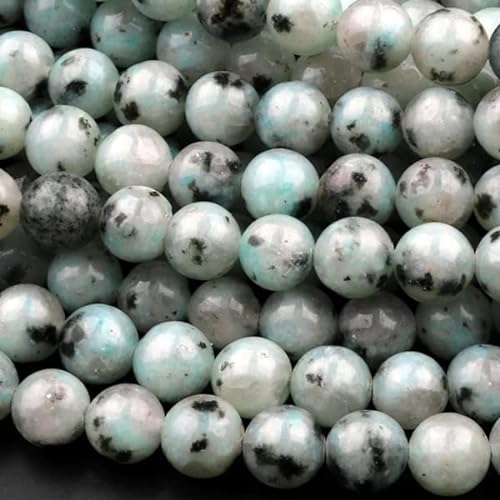 Zenkeeper Kiwi-Jaspis-Perlen für Schmuckherstellung, 6 mm, Kiwi-Jaspis, lose Steinperlen, 116 Stück von Zenkeeper