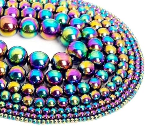 Zenkeeper Regenbogen-Hämatit-Perlen für die Schmuckherstellung, 4 mm, Regenbogen-Hämatit-Edelsteine, lose Steinperlen, ca. 180 Stück Zenkeeper Regenbogen-Hämatit-Perlen für die Schmuckherstellung, 4 mm, Regenbogen-Hämatit-Edelsteine, lose Steinperlen, ca. 180 Stück von Zenkeeper