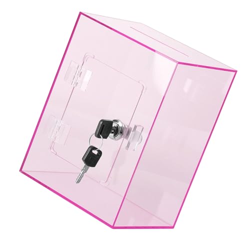 Moderne Quadratische Acrylgeldbanken Break Resistant Clear Münze Sparer Für Home Office Keyed Security Deckelgeld Sparbox Moderne Quadratische Acrylgeldbanken Break Resistant Clear Münze Sparer Für Home Office Keyed Security Deckelgeld Sparbox von Zenlir