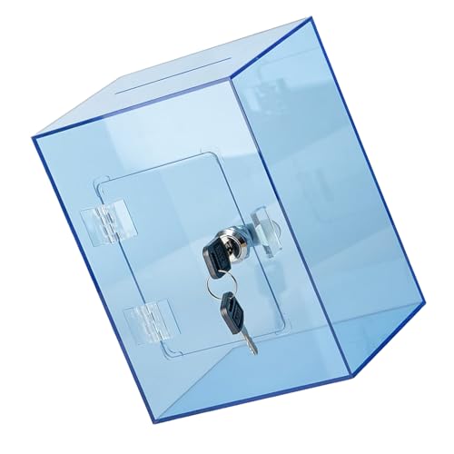 Zenlir Moderne Quadratische Acrylgeldbanken Break Resistant Clear Münze Sparer Für Home Office Keyed Security Deckelgeld Sparbox Zenlir Moderne Quadratische Acrylgeldbanken Break Resistant Clear Münze Sparer Für Home Office Keyed Security Deckelgeld Sparbox von Zenlir
