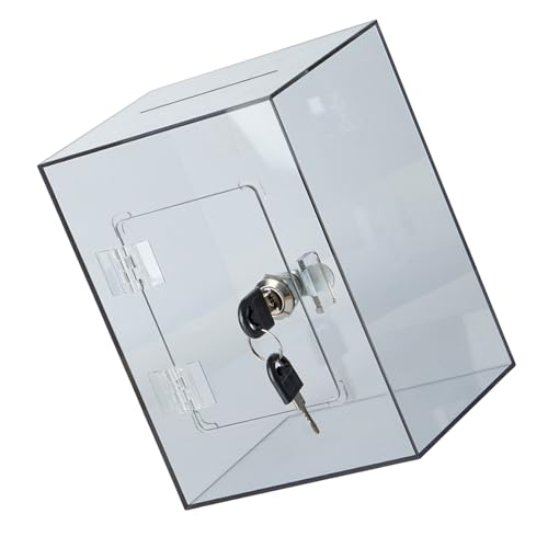 Zenlir Moderne Quadratische Acrylgeldbanken Break Resistant Clear Münze Sparer Für Home Office Keyed Security Deckelgeld Sparbox Zenlir Moderne Quadratische Acrylgeldbanken Break Resistant Clear Münze Sparer Für Home Office Keyed Security Deckelgeld Sparbox von Zenlir