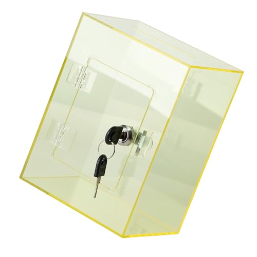 Zenlir Moderne Quadratische Acrylgeldbanken Break Resistant Clear Münze Sparer Für Home Office Keyed Security Deckelgeld Sparbox Zenlir Moderne Quadratische Acrylgeldbanken Break Resistant Clear Münze Sparer Für Home Office Keyed Security Deckelgeld Sparbox von Zenlir