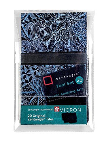 Original Zentangle Kacheln, schwarz, 89 x 89 mm, 20 Stück Original Zentangle Kacheln, schwarz, 89 x 89 mm, 20 Stück von Zentangle