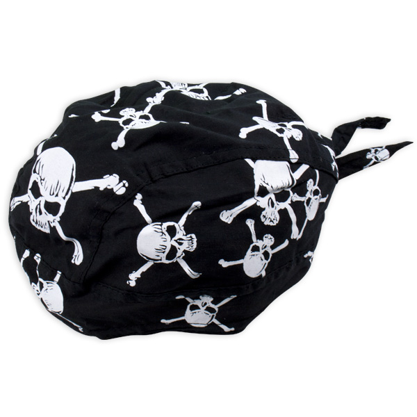 Cooles Piraten-Kopftuch mit Totenkopf-Muster aus Baumwolle Cooles Piraten-Kopftuch mit Totenkopf-Muster aus Baumwolle von Zentrada Network