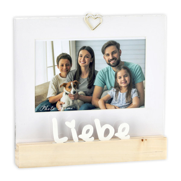 Fotorahmen "Liebe" mit Standfuß, 19cm x 17cm Fotorahmen "Liebe" mit Standfuß, 19cm x 17cm von Zentrada