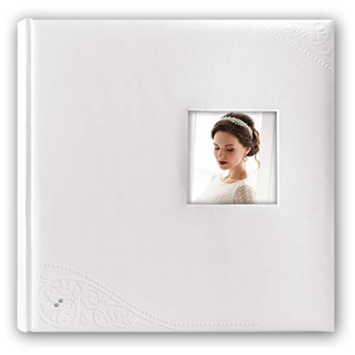 ZEP S.r.l. Brianna Fotoalbum zum einkleben, Karton und Papier, Weiß, Buchformat 24 x 32 cm von Zep