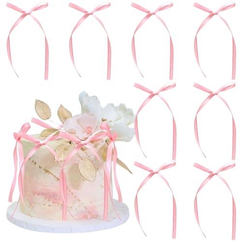 30 Stück Rosa Tortendeko Schleifen Mini Pink Bow Cake Toppers mit Perlen Vintage-Stil Kuchendekoration mit rosa Schleife für Torte Cupcake Babyparty Geburtstag Hochzeit Vielseitige Schleifen für Feste 30 Stück Rosa Tortendeko Schleifen Mini Pink Bow Cake Toppers mit Perlen Vintage-Stil Kuchendekoration mit rosa Schleife für Torte Cupcake Babyparty Geburtstag Hochzeit Vielseitige Schleifen für Feste von ZephyrHome