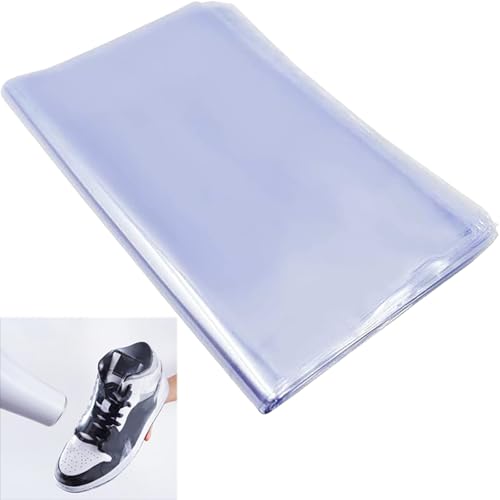 Zephyra 50 Stück Schrumpffolie Beutel 28 x 45 cm – Transparente PVC Schrumpfbeutel für Schuhe, Badebomben, Kosmetik, DIY-Handwerk – Wasserdichte Heat Shrink Folie, Heißsiegelbeutel für Verpackung & Ge von Zephyra