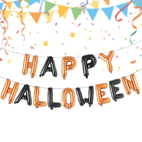 Zephyra "Happy Halloween" Folienballon 16 Zoll mit Aufhängeschnur,Halloween Party Deko,Luftballons,Aluminium Folienballon, Ballon Banner,Perfekt für Feier und Dekoration Zephyra "Happy Halloween" Folienballon 16 Zoll mit Aufhängeschnur,Halloween Party Deko,Luftballons,Aluminium Folienballon, Ballon Banner,Perfekt für Feier und Dekoration von Zephyra