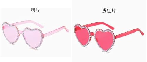 Zequech Herzförmige, mit Diamanten besetzte Brillen. Rosa/Magenta Gläser, 56 MM breit. Ideale Accessoires für Sommerstrandpartys und coole Fotos. Geeignet für alle Geschlechter Zequech Herzförmige, mit Diamanten besetzte Brillen. Rosa/Magenta Gläser, 56 MM breit. Ideale Accessoires für Sommerstrandpartys und coole Fotos. Geeignet für alle Geschlechter von Zequech