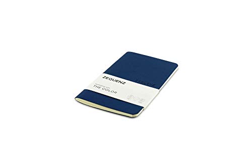 Zequenz Notizbuch Softcover The Color - A6- Professional Note - 9 x 14cm, 24 Blätter, 80g/m², cremefarbenes Papier, 360° flachliegend, Dunkles Marineblau Blank Zequenz Notizbuch Softcover The Color - A6- Professional Note - 9 x 14cm, 24 Blätter, 80g/m², cremefarbenes Papier, 360° flachliegend, Dunkles Marineblau Blank von Zequenz
