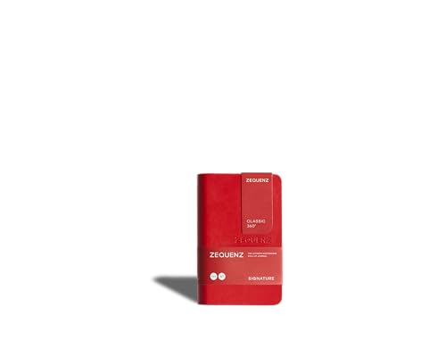 Zequenz Signature Classic 360° Notizbuch A7 – Softcover, 200 Blatt, flachliegend & flexibel, 70g/m² Papier, Liniert, Rot, füllerfreundlich & minimalistisch Zequenz Signature Classic 360° Notizbuch A7 – Softcover, 200 Blatt, flachliegend & flexibel, 70g/m² Papier, Liniert, Rot, füllerfreundlich & minimalistisch von Zequenz