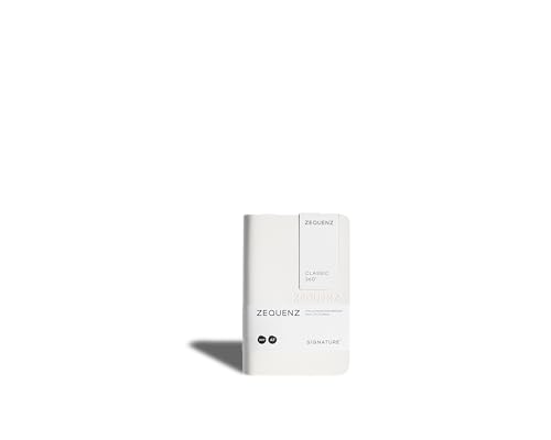 Zequenz Signature Classic 360° Notizbuch A7 – Softcover, 85 Blatt, flachliegend & flexibel, 100g/m² Papier, Blanko, Blanko, Weiß, füllerfreundlich & minimalistisch Zequenz Signature Classic 360° Notizbuch A7 – Softcover, 85 Blatt, flachliegend & flexibel, 100g/m² Papier, Blanko, Blanko, Weiß, füllerfreundlich & minimalistisch von Zequenz