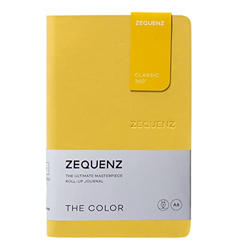 Zequenz The Color Notizbuch A6- Senfgelb Gepunktet von Zequenz