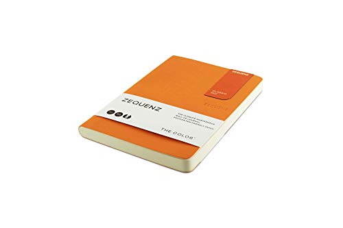 Zequenz The Color Notizbuch B6 Aprikosen Orange Kariert von Zequenz
