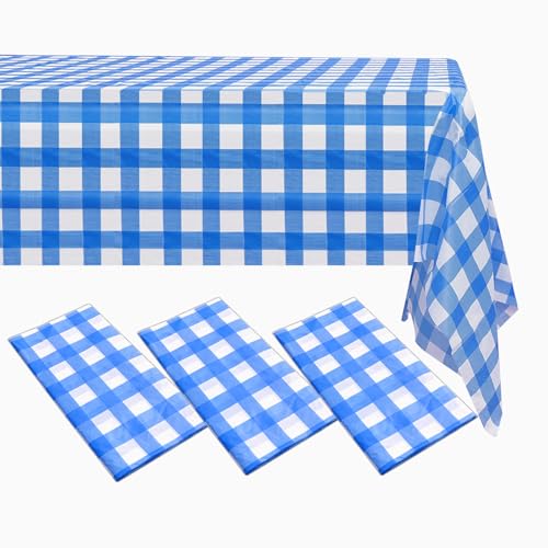 ZeriTlolen Hochwertige Einweg-Kunststoff-Tischdecke für 2,4 m lange, rechteckige Tische, wasserdichte Tischdecken für Geburtstagsparty, Dekoration, Innen- und Außenbereich, Veranstaltungen und Partys, ZeriTlolen Hochwertige Einweg-Kunststoff-Tischdecke für 2,4 m lange, rechteckige Tische, wasserdichte Tischdecken für Geburtstagsparty, Dekoration, Innen- und Außenbereich, Veranstaltungen und Partys, von ZeriTlolen