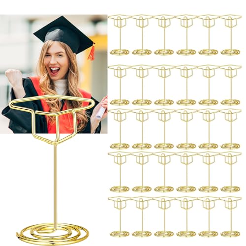 Zernblend 30 Stück Mehrzweck-Fotohalter für die Abschlusssaison, Kartenständer, Fotohalter mit Klammern, Tischkartenhalter Zernblend 30 Stück Mehrzweck-Fotohalter für die Abschlusssaison, Kartenständer, Fotohalter mit Klammern, Tischkartenhalter von Zernblend