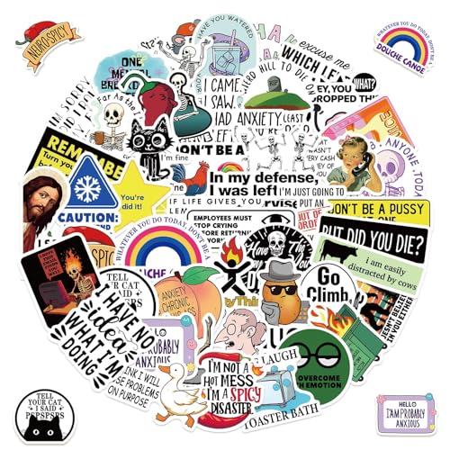 Zernblend 50 Lustige Sticker Für Erwachsene, Snarky Meme Pack, Sticker Book, Kindle Sticker, Sticker Aesthetic, Anime Sticker, Lesen Zubehör, Sticker Book Zernblend 50 Lustige Sticker Für Erwachsene, Snarky Meme Pack, Sticker Book, Kindle Sticker, Sticker Aesthetic, Anime Sticker, Lesen Zubehör, Sticker Book von Zernblend