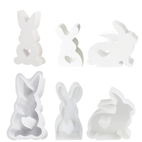 Zernblend Silikonformen Gießformen Ostern, 3D Osterhase Silikonform für kreative Projekte, Silikonformen Gießformen, Silikonform Ostern von Zernblend