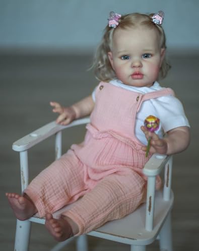 Zero pam Lebensgroße Reborn Toddler Baby Mädchen 60 cm, Lebensechte Babypuppen mit Blondes Haar, Weichem Stoffkörper, Kleidung Zubehör, Realistische Newborn Babys Puppe für Kinder Ab 3 Jahren Zero pam Lebensgroße Reborn Toddler Baby Mädchen 60 cm, Lebensechte Babypuppen mit Blondes Haar, Weichem Stoffkörper, Kleidung Zubehör, Realistische Newborn Babys Puppe für Kinder Ab 3 Jahren von Zero pam