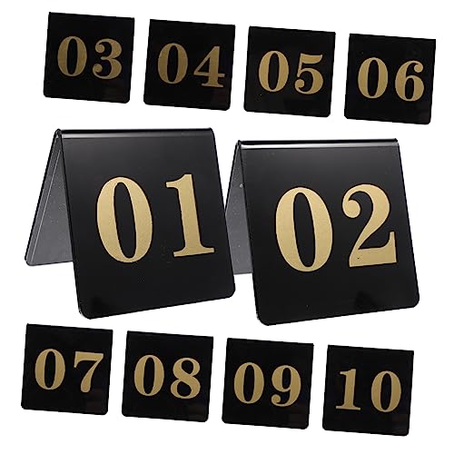 10Stücke Tischzelte Doppelseitige Tischnummern für Hochzeiten Partys und Wiederverwendbare Tischkarten mit Klaren für Dekorationen 10Stücke Tischzelte Doppelseitige Tischnummern für Hochzeiten Partys und Wiederverwendbare Tischkarten mit Klaren für Dekorationen von Zerodeko