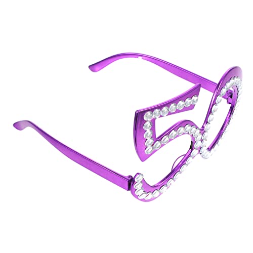 Zerodeko 1 Paar Jahre Geburtstagsbrille mit Strasssteinen Lustige Kunststoffbrille für Jubiläumsfeiern Foto Requisite für Erwachsene und Partyzubehör Leicht und Tragbar Einzigartiges Design Zerodeko 1 Paar Jahre Geburtstagsbrille mit Strasssteinen Lustige Kunststoffbrille für Jubiläumsfeiern Foto Requisite für Erwachsene und Partyzubehör Leicht und Tragbar Einzigartiges Design von Zerodeko