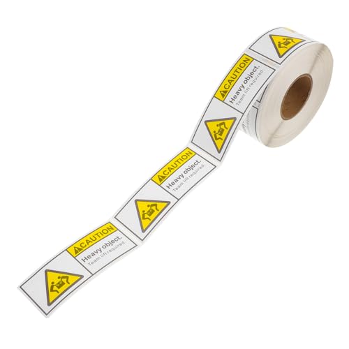 Zerodeko 1 Rolle Aufkleber für Übergewicht Umzugskartons Etikettenaufkleber Verpackung ziehen um Pakete schwere Aufkleber für den Versand Umzugsetiketten für Kartons Palettenaufkleber von Zerodeko