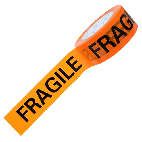 Zerodeko 1 Rolle Versandklebeband zerbrechliche Aufkleber für Kartons Warnband schwer Versand zerbrechliches Band Zerbrechliches Klebeband verpacken Pflege Klebeband Opp von Zerodeko