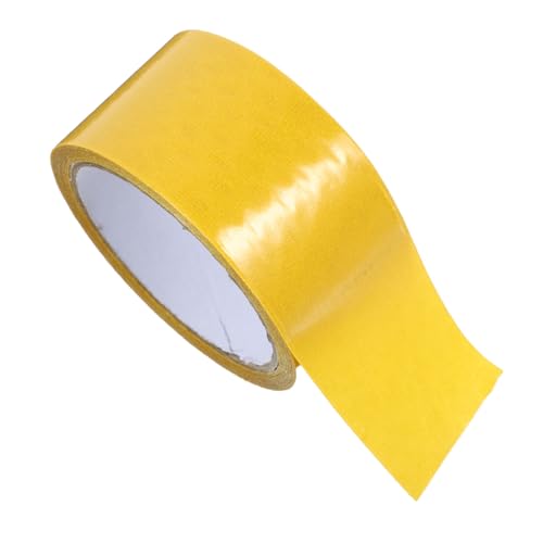 Zerodeko 1 Rolle Wasserfestes Doppelseitiges Klebeband Einseitig Netzband Doppelklebeband Teppich Doppelt Wasserdichtes Isolierband Montageband Yellow von Zerodeko