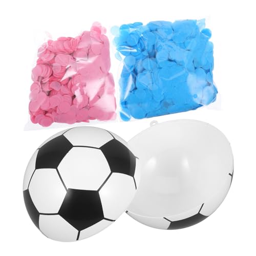 Zerodeko 1 Satz Gender Reveal Fußball mit Konfetti Geburtstagsdeko für Jungen oder Mädchen Partydekoration für Geschlechtsenthüllung und Babyparty Zerodeko 1 Satz Gender Reveal Fußball mit Konfetti Geburtstagsdeko für Jungen oder Mädchen Partydekoration für Geschlechtsenthüllung und Babyparty von Zerodeko