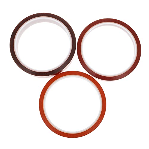 Zerodeko 1 Satz Hitzebeständiges Klebeband Sublimation Tape Für Hitzeübertragung Elektronikreparatur Isolierung Diy Projekte Hohe Temperaturbeständigkeit Starke Haftung 3rollen von Zerodeko