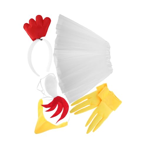 Zerodeko 1 Satz Hühnchen Kostüm Set für Feste Teiliges Cosplay Set mit Hühnerkopfbedeckung und für Halloween Weihnachten und Partys Auffälliges Design für Unvergessliche Auftritte Zerodeko 1 Satz Hühnchen Kostüm Set für Feste Teiliges Cosplay Set mit Hühnerkopfbedeckung und für Halloween Weihnachten und Partys Auffälliges Design für Unvergessliche Auftritte von Zerodeko