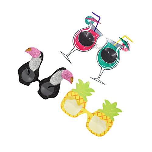 Zerodeko 1 Satz Partybrillen Lustige Tierbrillen Für Fotos Dekoration Und Accessoires Leicht Für Unvergessliche Erinnerungen Zufälliges Für Spaß 3 Stück von Zerodeko