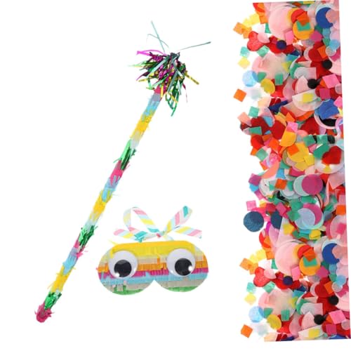 Zerodeko 1 Satz Pinata Set mit Augenmaske und Schläger für Geburtstagsfeiern Karneval und Familienfeiern Farbenfrohe Dekoration für Lustige Partyspiele Zerodeko 1 Satz Pinata Set mit Augenmaske und Schläger für Geburtstagsfeiern Karneval und Familienfeiern Farbenfrohe Dekoration für Lustige Partyspiele von Zerodeko