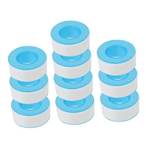 Zerodeko 1 Satz Ptfe Dichtungsband Wasserdichtes Hitzebeständiges Klebeband Für Wasserrohre Druckmessgeräte Armaturen Zur Vermeidung Von Undichtigkeiten 10 Rollen von Zerodeko