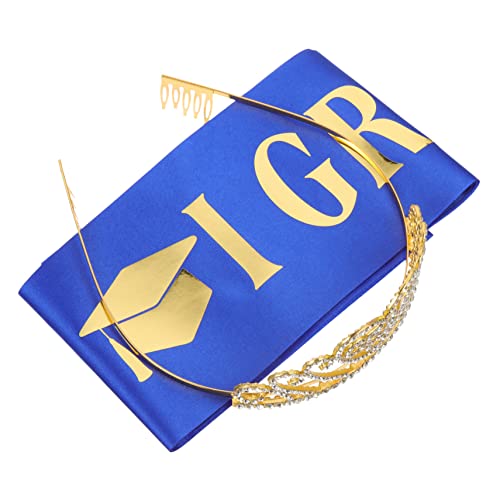 Zerodeko 1 Satz Schärpe mit Krone Abschluss Dekoration Satin Schärpe und Strasskrone für Graduation Party für Freunde Zerodeko 1 Satz Schärpe mit Krone Abschluss Dekoration Satin Schärpe und Strasskrone für Graduation Party für Freunde von Zerodeko
