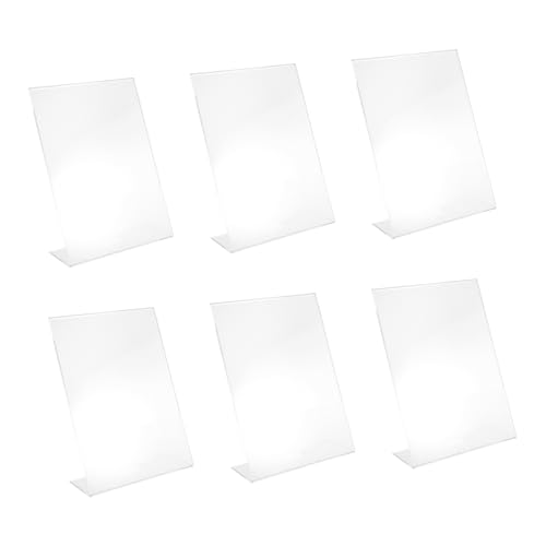 Zerodeko 1 Satz Tischkarte Aus Acryl Zeichenhalter Einzelhandelsetiketthalter Tischschildhalter Displayhalter Etikettenhalter Für Warenschilder Transparent 6 Stück Zerodeko 1 Satz Tischkarte Aus Acryl Zeichenhalter Einzelhandelsetiketthalter Tischschildhalter Displayhalter Etikettenhalter Für Warenschilder Transparent 6 Stück von Zerodeko