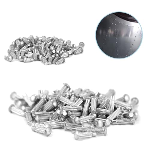 Zerodeko 1 Satz Vollnieten Vollnieten Festnieten Halbrundnieten Ersatznieten Für Stoff Aluminiumlegierung Silber 1500 Stück von Zerodeko