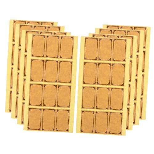 Zerodeko 1 Satz Weinflaschenetiketten aus Kraftpapier Handbeschreibbare Etiketten für Flaschen Vintage Look Selbstklebend für Hausgemachten Wein und von Zerodeko