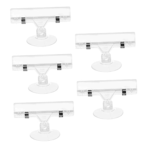 Zerodeko 1 Satz Werbeclip Etikettenhalter Für Regaletiketten Zeichenclip Schildhalterclip Aus Kunststoff -label -halter Warenschildclip Aus Kunststoff Neue Abs 5 Stück von Zerodeko