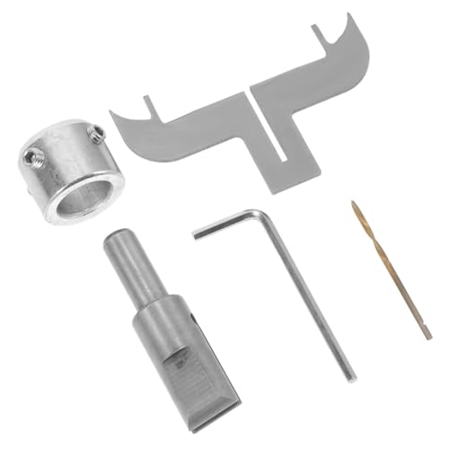 Zerodeko 1 Set Holzperlen Bohrwerkzeug Holzbearbeitungs Fräser Perlenform Fräser Perlenarmband Bohrer Holzbohrer Holzfräser Fräser Werkzeug Hochgeschwindigkeitsstahl Silber von Zerodeko