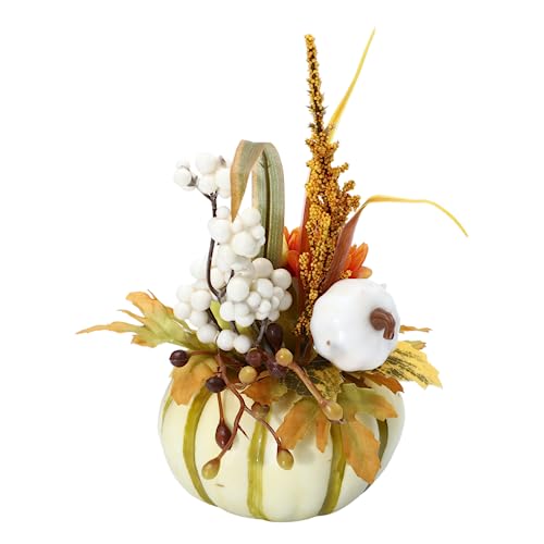 Zerodeko 1 Stück Imitation Pumpkin Dekoration für Esstisch Herbst Deko Kunstkürbis für Thanksgiving und Erntedankfest Kreatives Ornament für Heimdekoration Weißer Kürbis aus Hochwertigem Zerodeko 1 Stück Imitation Pumpkin Dekoration für Esstisch Herbst Deko Kunstkürbis für Thanksgiving und Erntedankfest Kreatives Ornament für Heimdekoration Weißer Kürbis aus Hochwertigem von Zerodeko