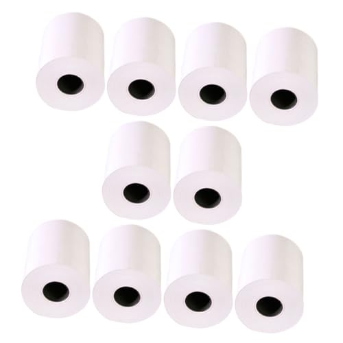 Zerodeko 10 Rollen Kassiererdruckpapier Druckerpapier Papierdrucker Papier Für Thermodrucker Quittungspapier Kopieren Papier Für Thermoetikettendrucker Kreditkartendruckpapier Weiß von Zerodeko