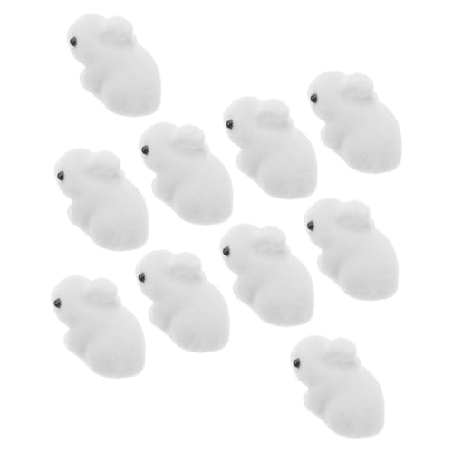 Zerodeko 10 Stück Beflockung Kaninchen Ornament Kuchen Dekoration Garten Dekoration Gartenpartyzubehör Miniatur-Häschen Accessoires für die Gartenparty Zubehör für Puppenhäuser Schaum Weiß Zerodeko 10 Stück Beflockung Kaninchen Ornament Kuchen Dekoration Garten Dekoration Gartenpartyzubehör Miniatur-Häschen Accessoires für die Gartenparty Zubehör für Puppenhäuser Schaum Weiß von Zerodeko