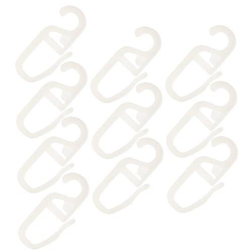 Zerodeko 10 Stück Gardinenstangen-aufhängehaken Gardinenhaken für Transparente Vorhänge Kunststoff-vorhanghaken Sanftes Gleiten Starke Tragfähigkeit von Zerodeko