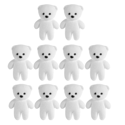 Zerodeko 10 Stück Mini-bären Für Blumenarrangements, Weiches Mini-bär-plüschtier Für Babypartys Und Weihnachtsdekoration, Diy-schaumbär-bastelbedarf von Zerodeko
