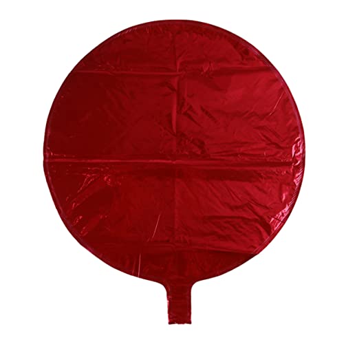 Zerodeko 10 Stück Runde Folienballons Rote Heliumballons für Valentinstag Hochzeit Geburtstag Partydekoration Wiederverwendbar Langlebig Einfach Aufzublasen von Zerodeko