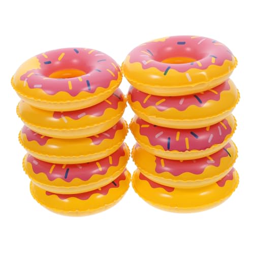 Zerodeko 10 Stück Schwimmring Liege Schwimmt Schwimmer Floß Schwimmbad Pools Mini- -dekore Mini-hausbedarf Mini House Photo Requisite Mini- -Requisiten Mini-hausschmuck PVC von Zerodeko